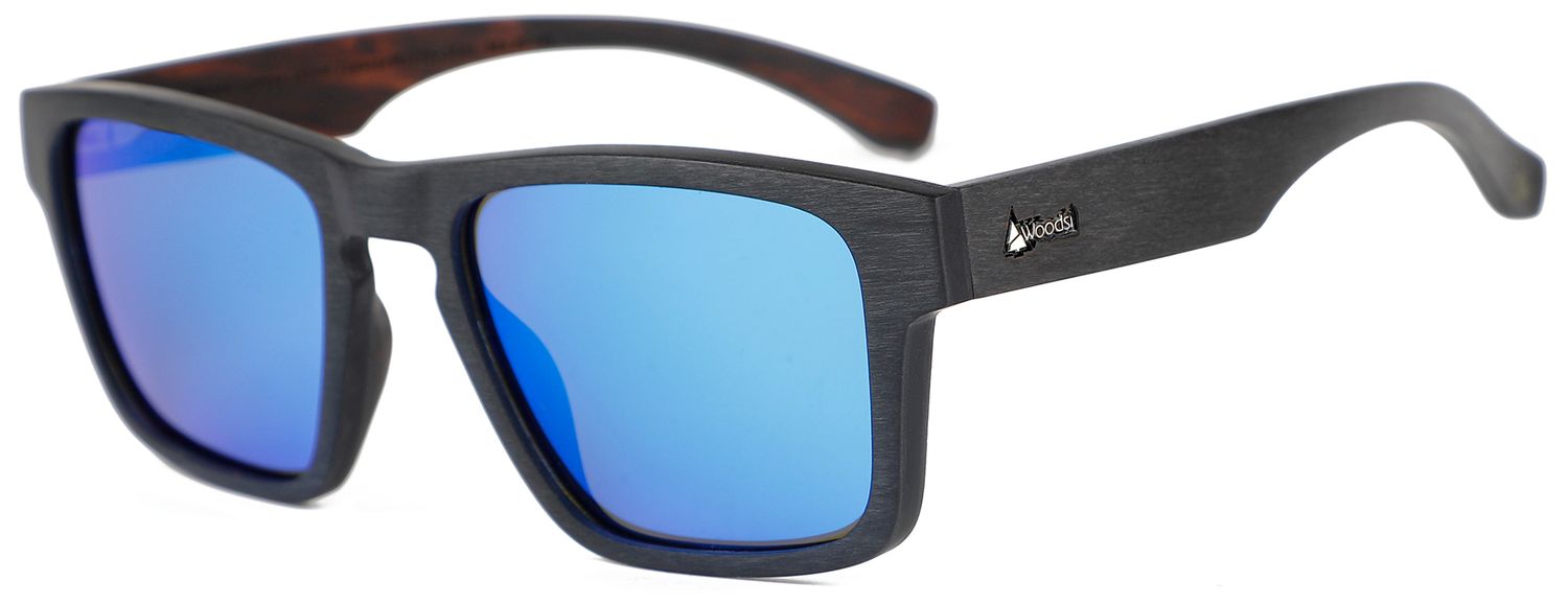 WOODSI Supreme Flex Thalassa wooden glasses WS310-A-Ebony Blue Revo