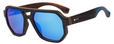 lesena očala WOODSI Supreme Flex Thalassa WS104-A-Ebony Blue Revo