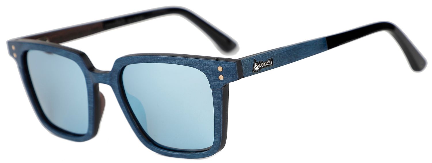 WOODSI Supreme Flex Thalassa wooden glasses WP414-A-Blue maple Blue REVO