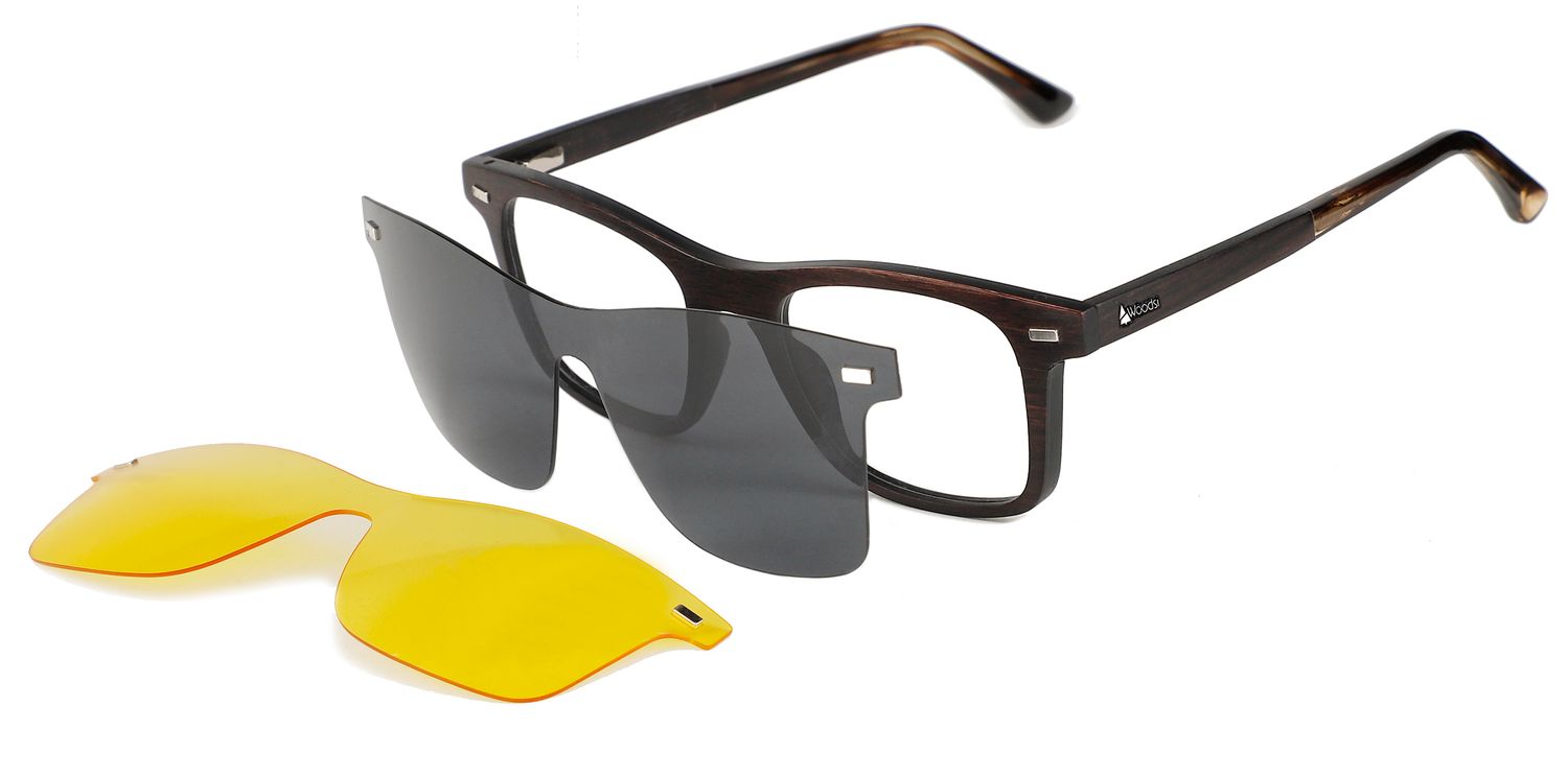 lesena očala WOODSI Supreme Flex WP410_ClipON - Ebony