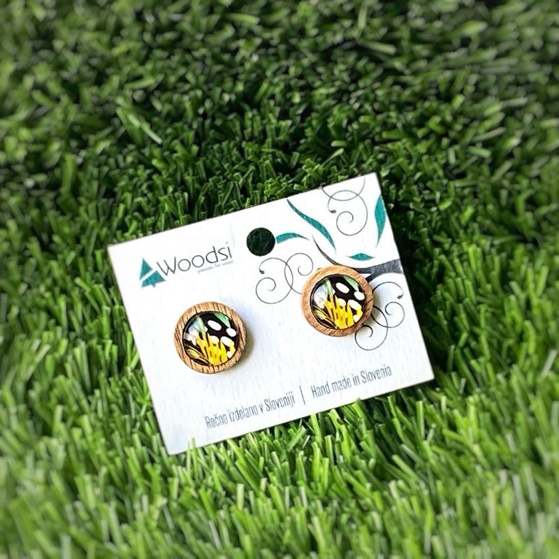 wooden earrings WOODSI Shine