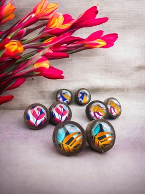 wooden earrings WOODSI Shine