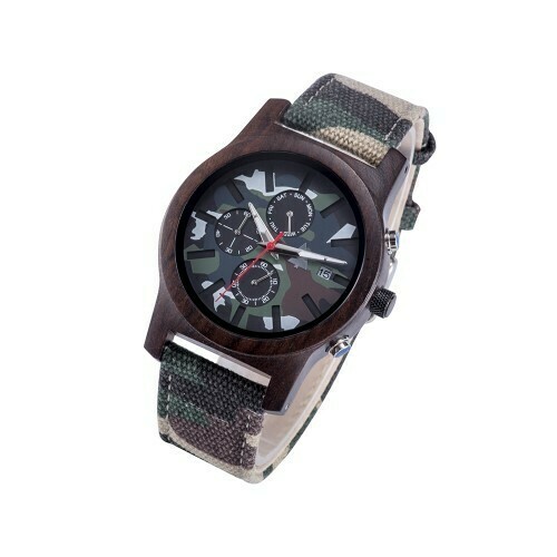 Wooden watch WOODSI Camouflage