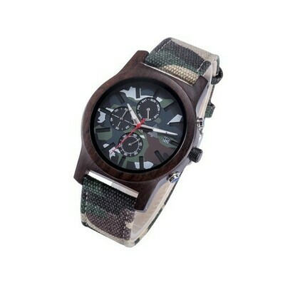 Wooden watch WOODSI Camouflage