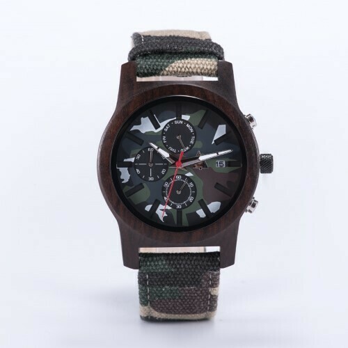 Wooden watch WOODSI Camouflage