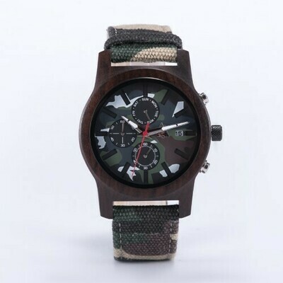 Wooden watch WOODSI Camouflage