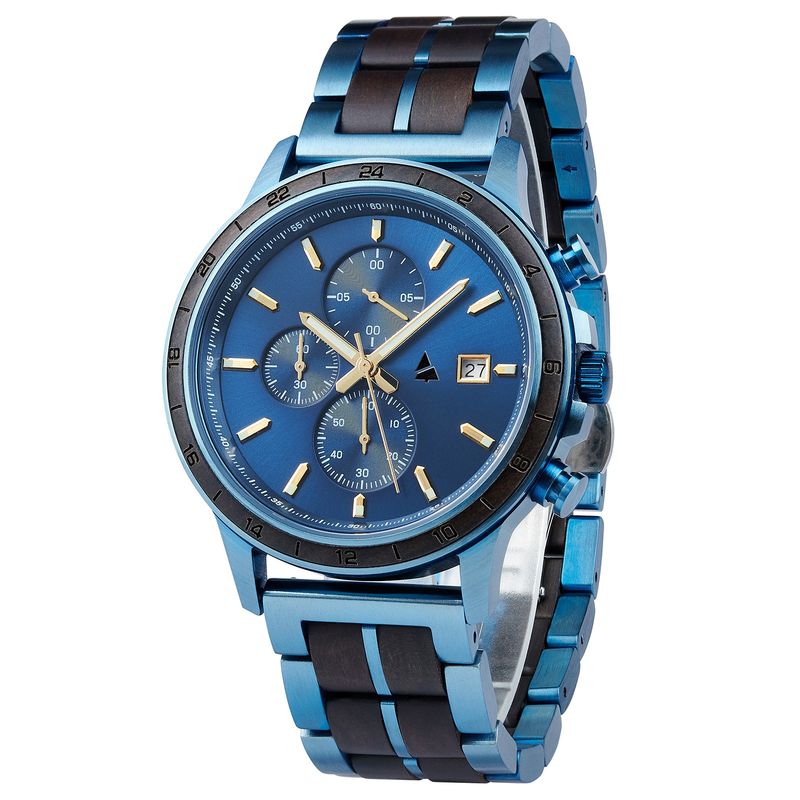 Lesena ura WOODSI ZENIT blue