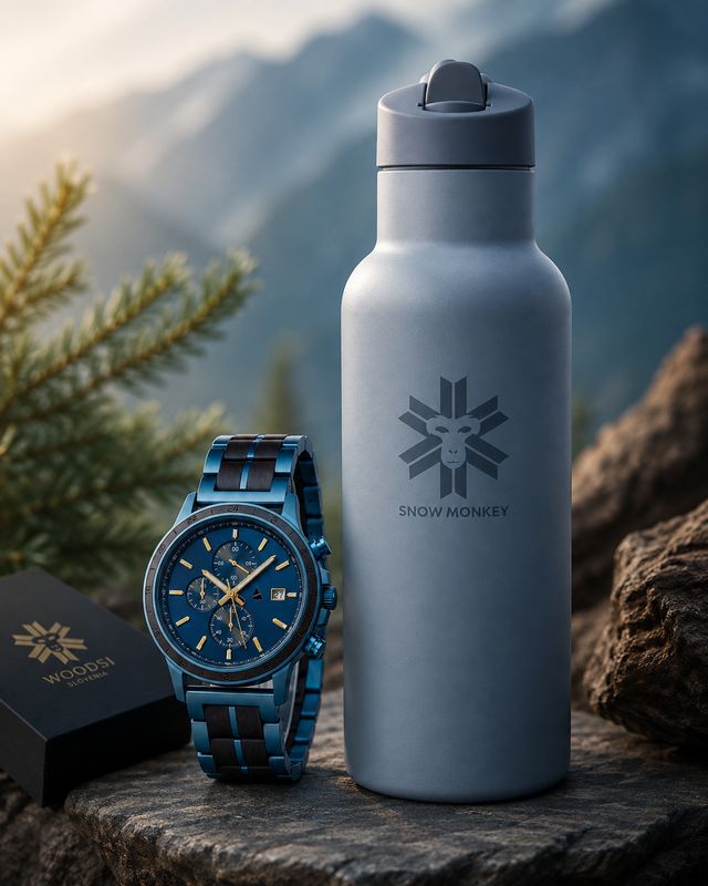 Lesena ura WOODSI ZENIT blue