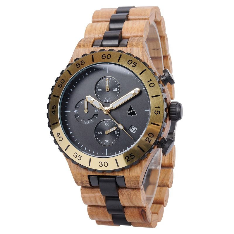 Lesena ura WOODSI VITO black