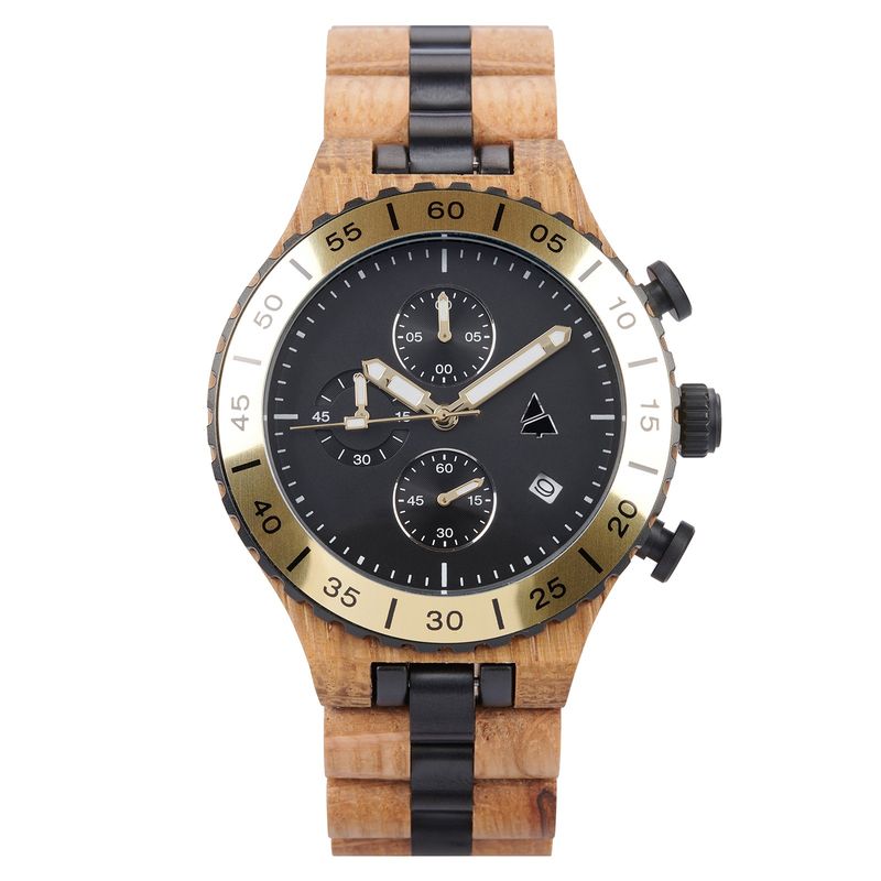 Lesena ura WOODSI VITO black