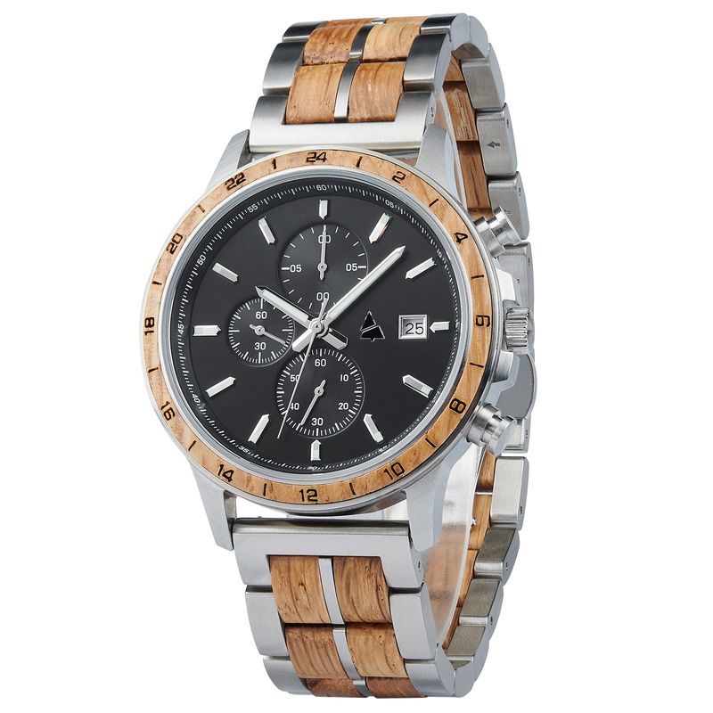 Lesena ura WOODSI ZENIT silver