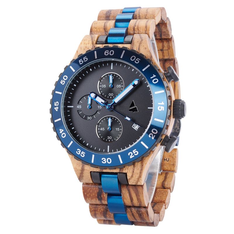 Lesena ura WOODSI VITO blue