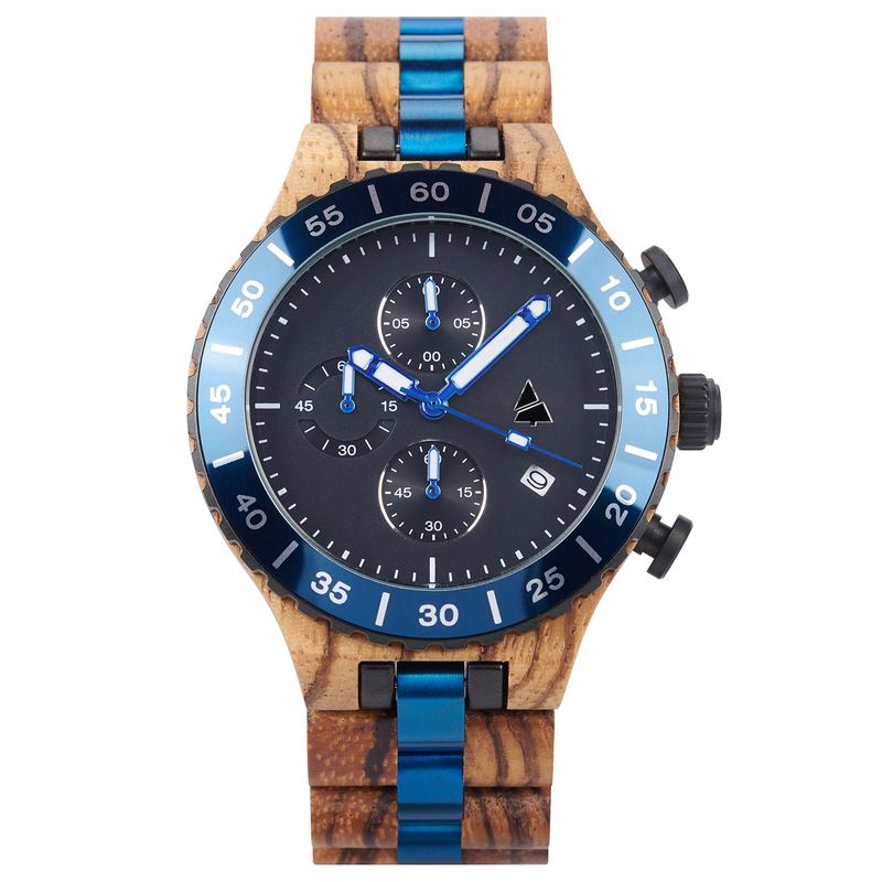 Lesena ura WOODSI VITO blue