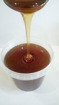 Мёд цветочное разнотравье темное в литровой ёмкости