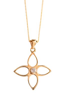 Waterdrop Flower Pendant