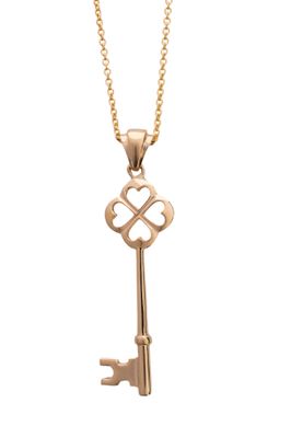 Celtic Heart Key Pendant