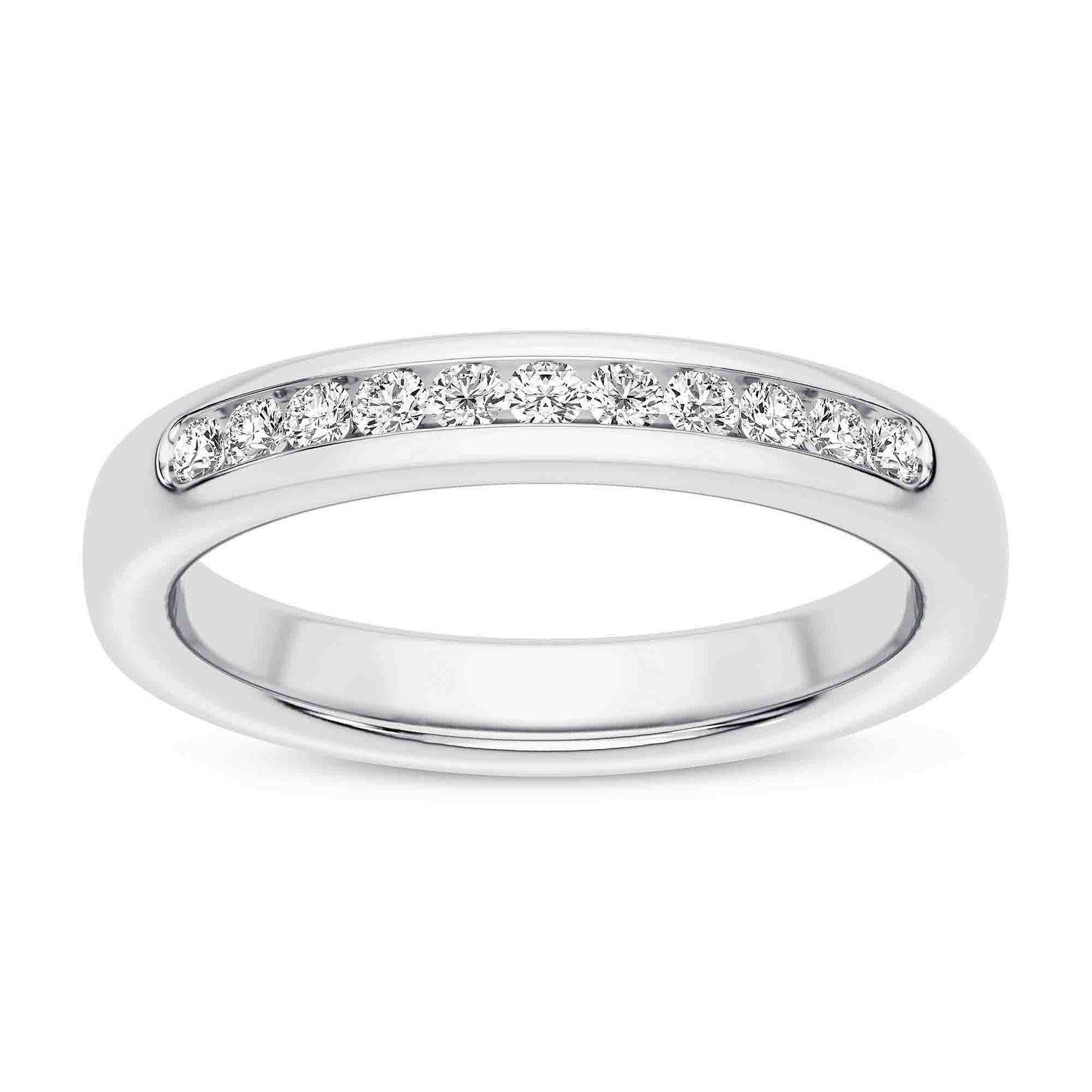 Eleven Stone Diamond Channel Set Band 0.25 cttw