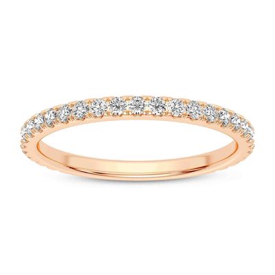Low Profile Three Quarter Diamond Band