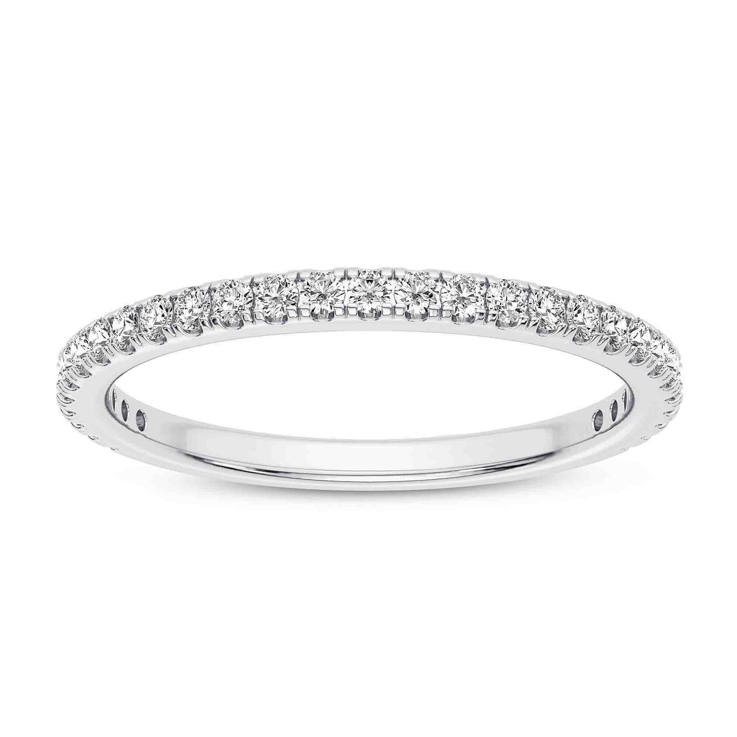 Low Profile Part Way Diamond Band (0.16 cttw)