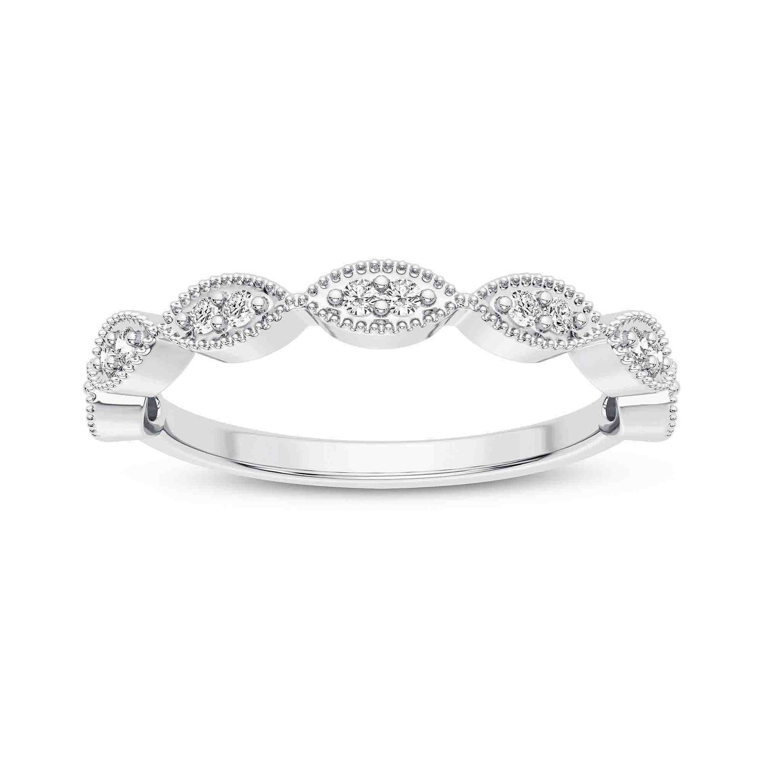 Eye Shaped Part Way Band (2x2 Design)