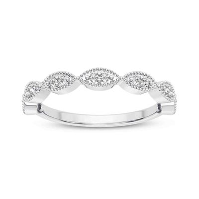 Eye Shaped Part Way Band (2x2 Design)