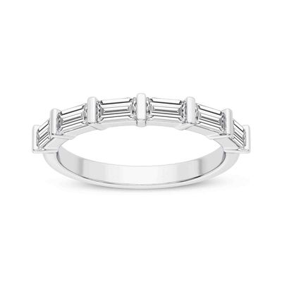 Diamond Baguette Part Way Band
