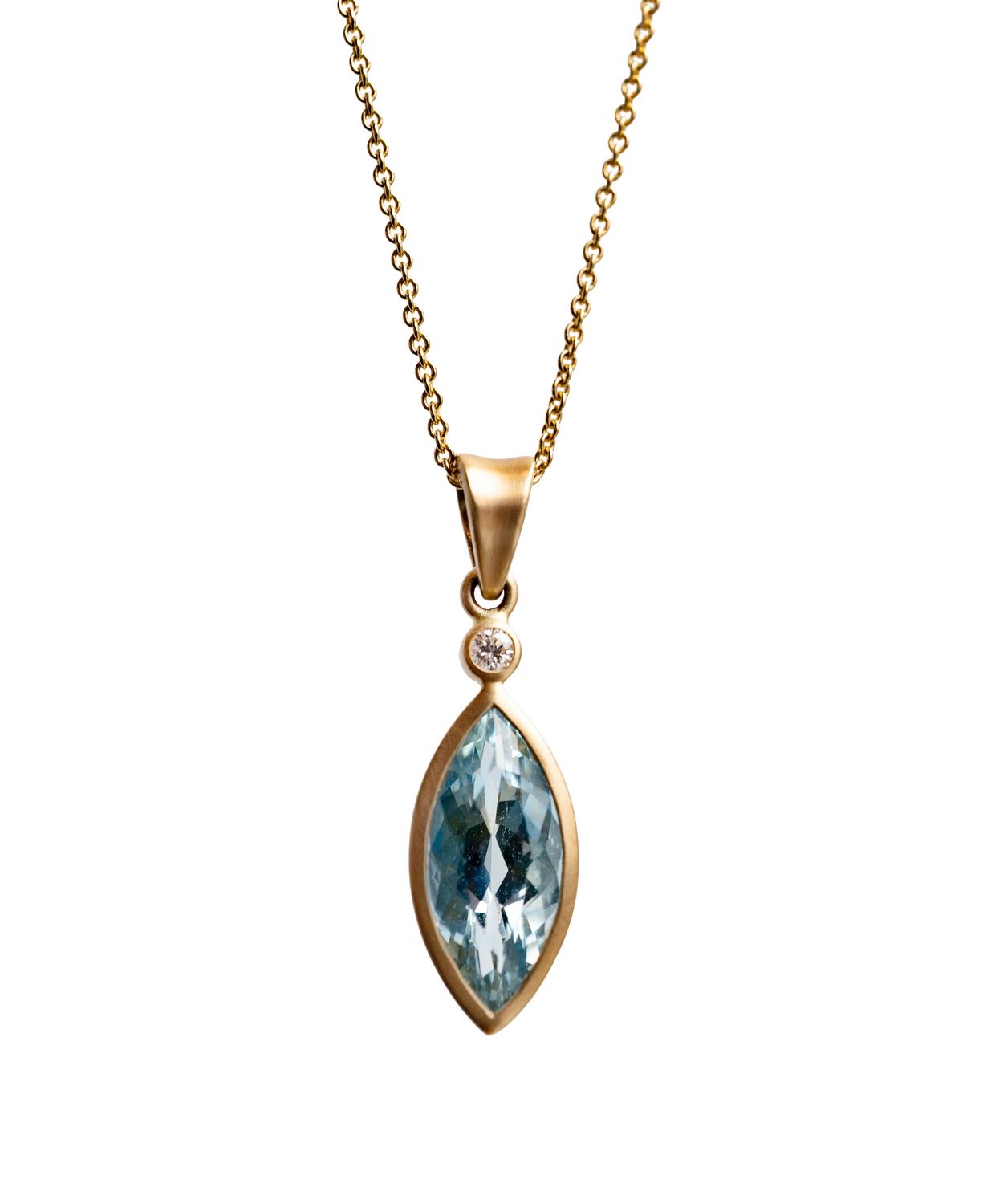 Aquamarine Marquise pendant