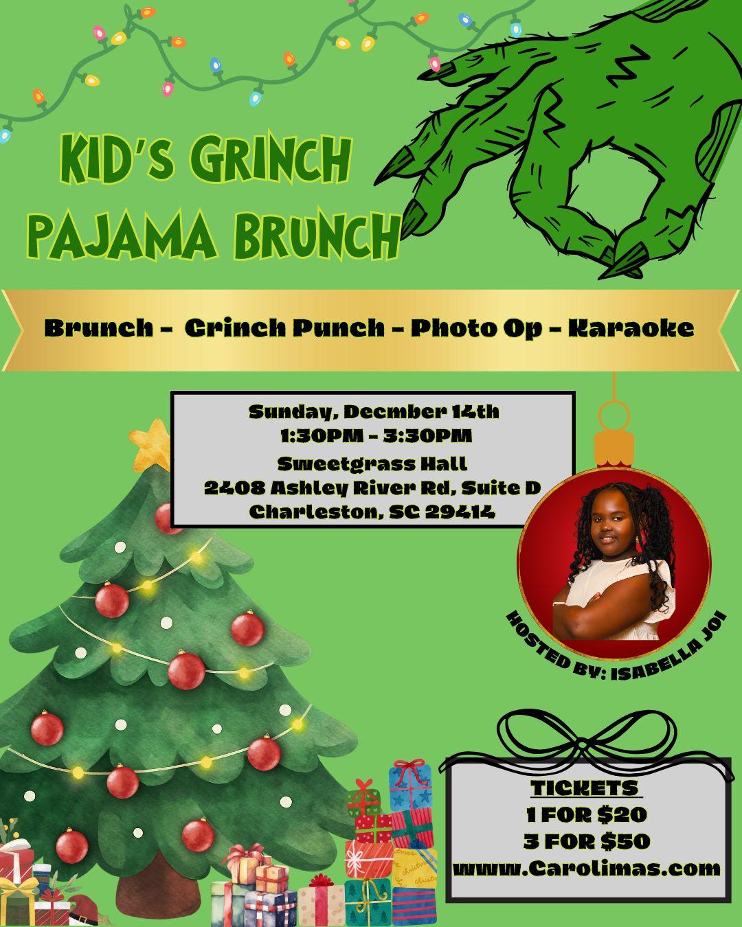 Kid's Grinch Pajama Brunch
