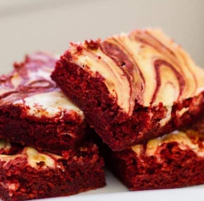 Red Velvet Cheesecake Brownies - LOCAL