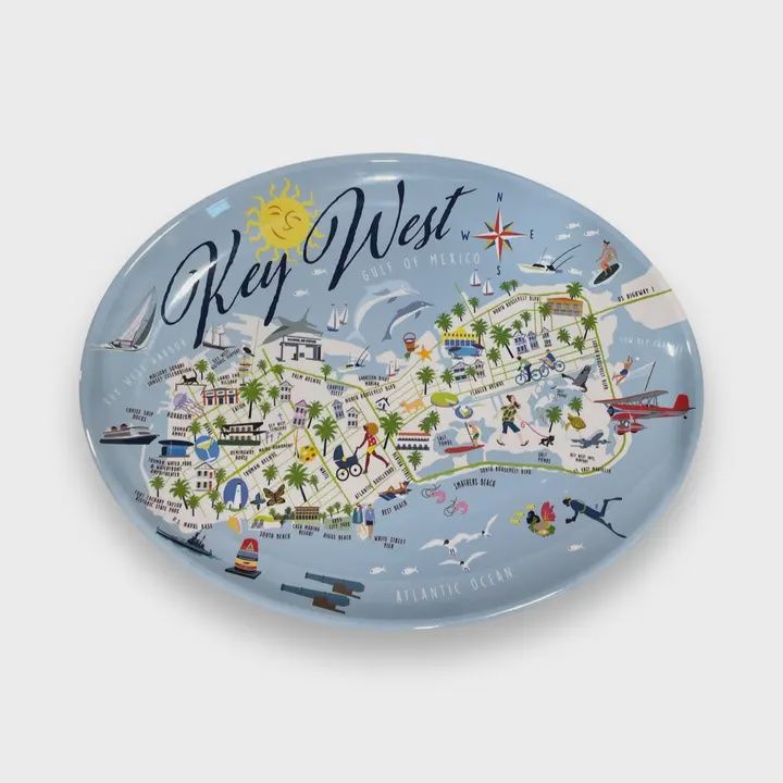 Key West 16" Melamine Platter