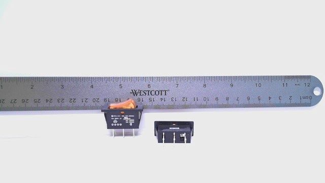 Switch - Rocker - On/Off - orange cap
