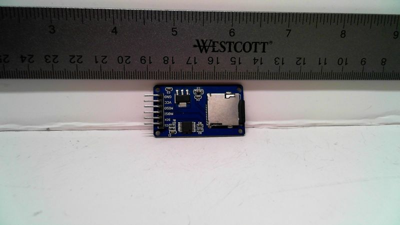 Micro SD module - soldered with spring socket
