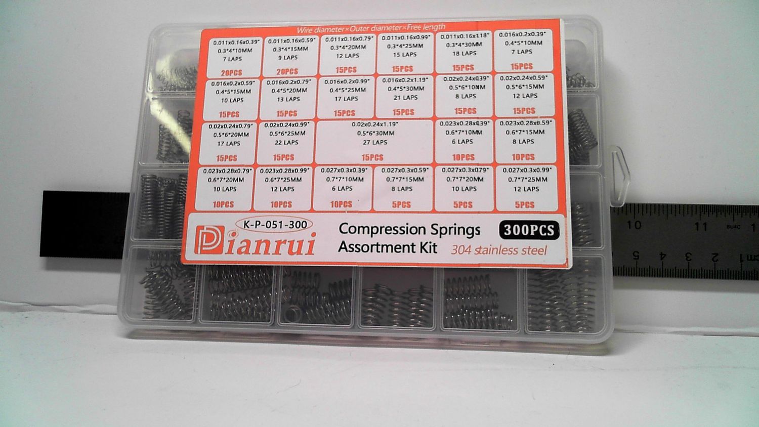 Spring Assortment Kit - Compression (300pcs)
