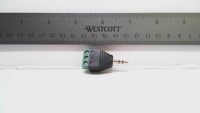 Connector - 3.5mm Audio Jack to 3pin Screw Terminal