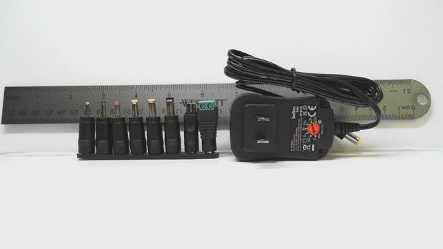 Adjustable 24W AC Adapter - Interchangeable Output Jacks