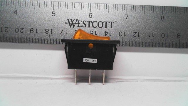 Switch - Rocker - On/On - orange