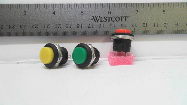 Switch - Push Button - multicolor chassis mount