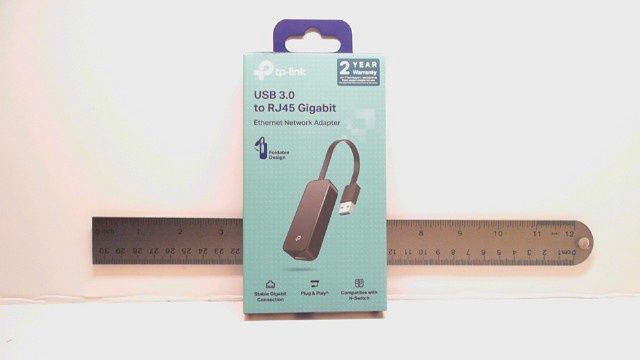 Adapter - USB 3.0 male to RJ45 Gigabit Ethernet female