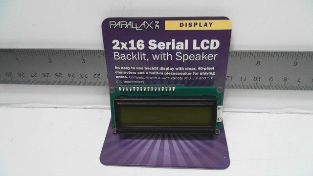Display - 16x2 LCD Screen - Serial Comm with Buzzer