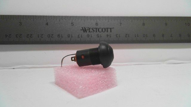 Switch - Push Button - Latching Panel Mount with LED