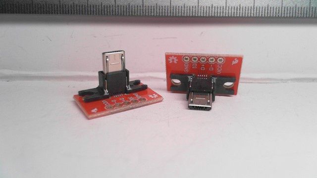 Micro USB Plug - breakout board