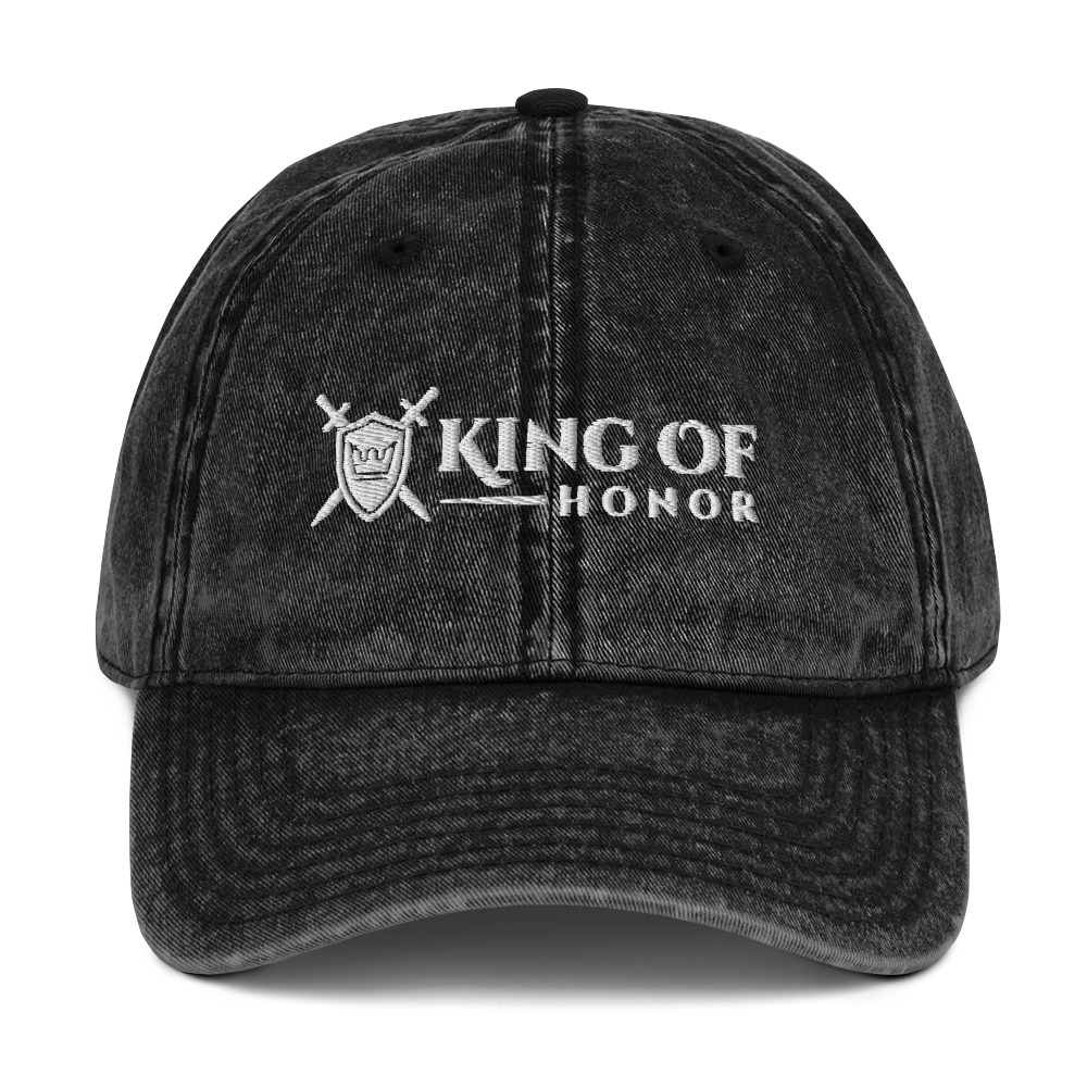 King of Honor Vintage Cotton Twill Hat