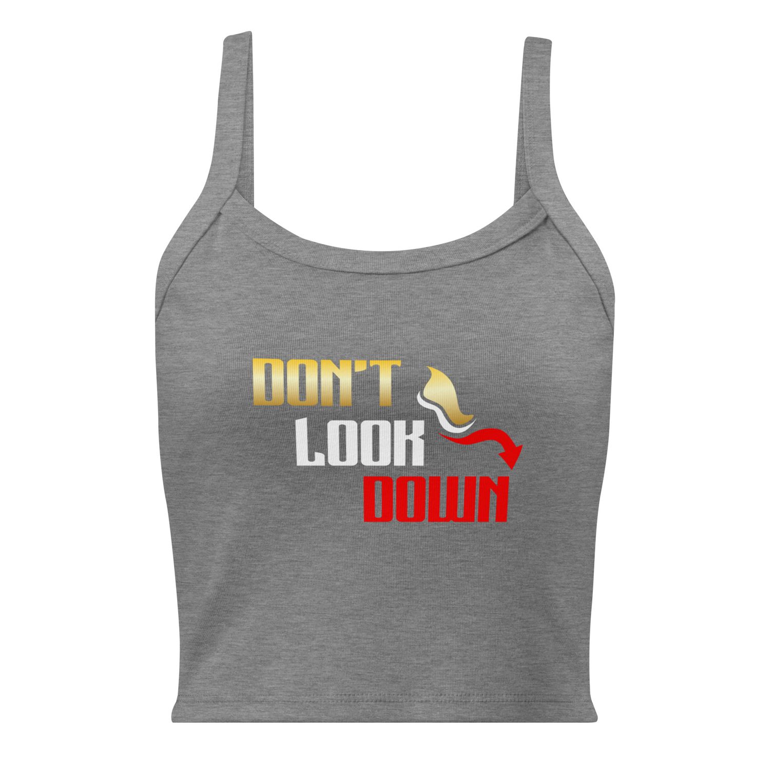Don't Look Down Women’s Micro-Rib Tank Top