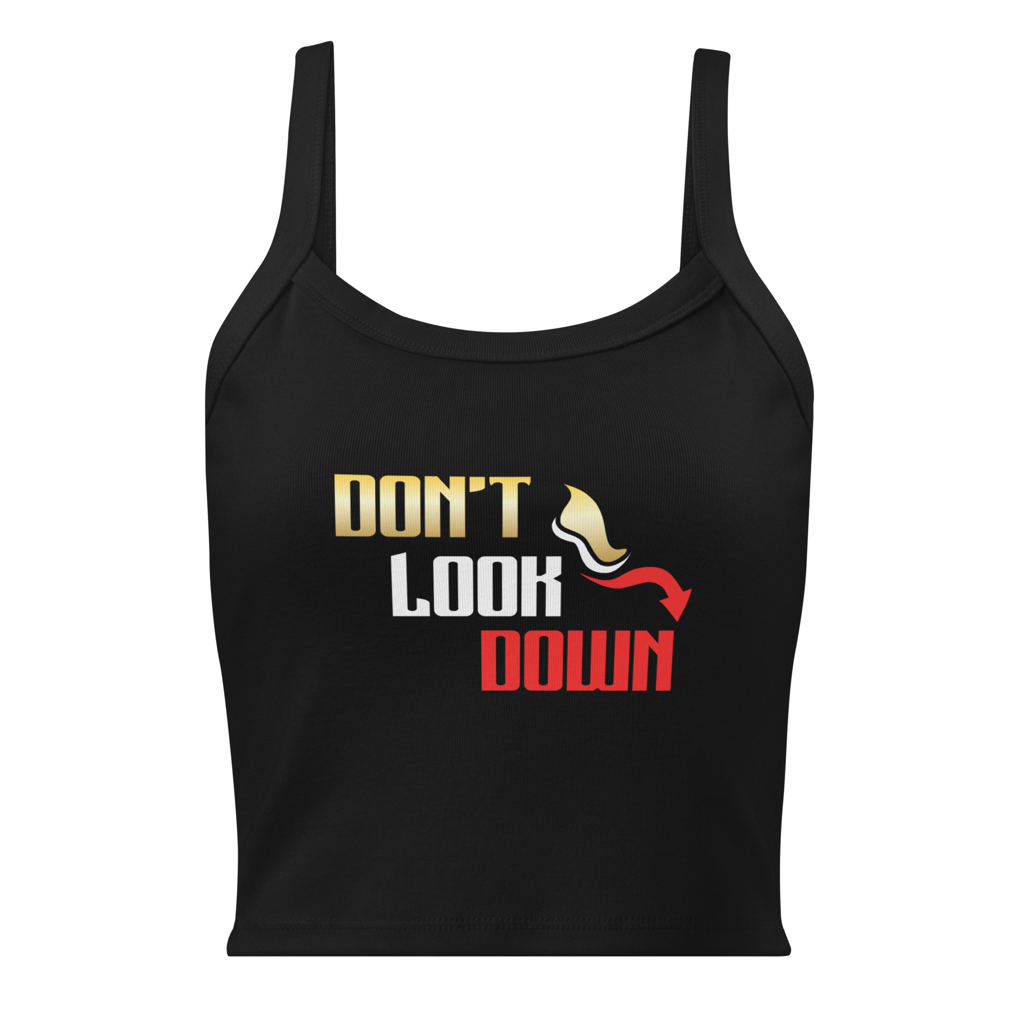Don't Look Down Women’s Micro-Rib Tank Top