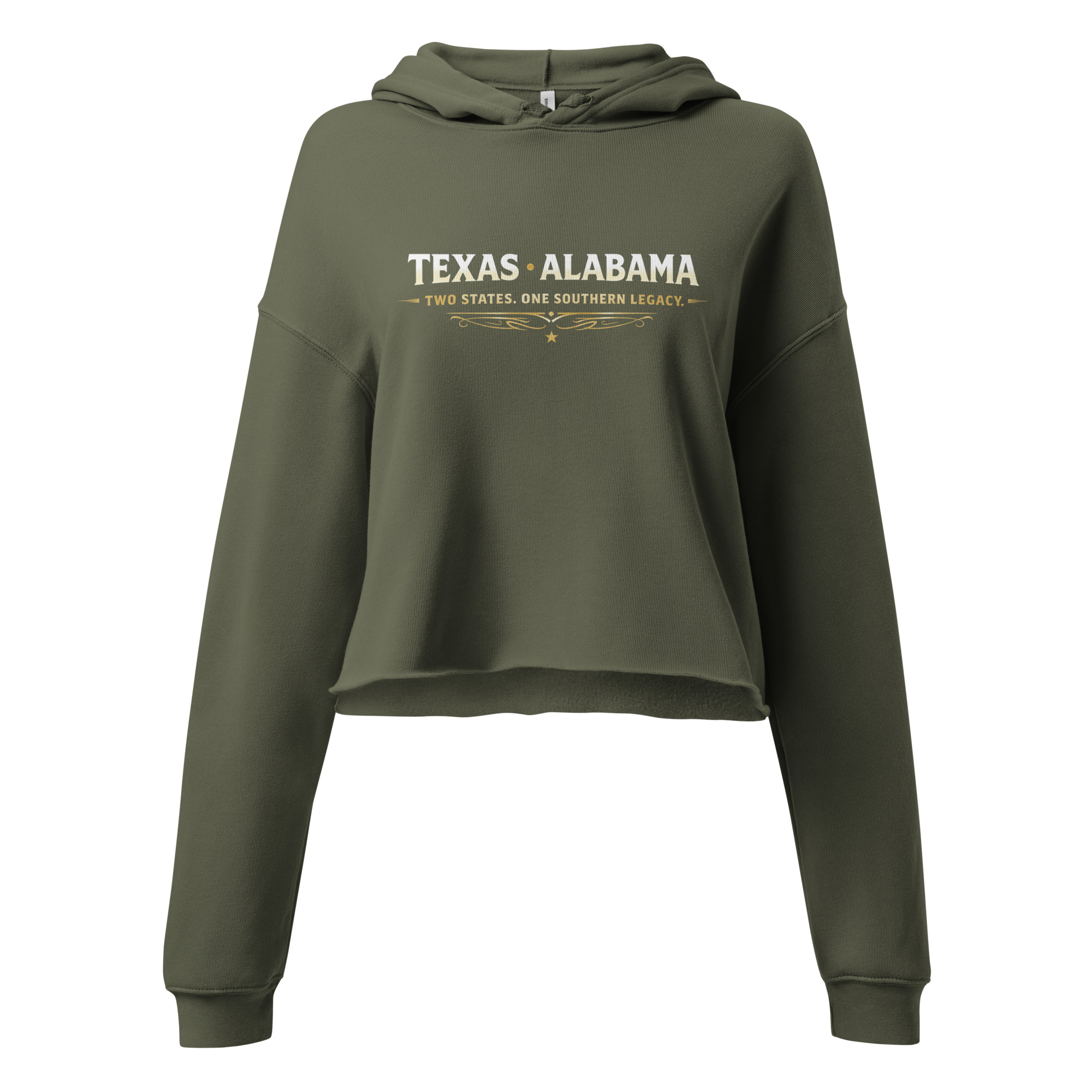 Texas Alabama Crop Hoodie