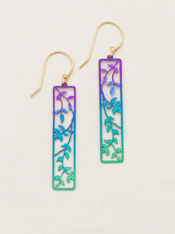 Purple &amp; Turquoise Everly Earrings