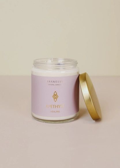 Jax Kelly Crystal Candle, Color: Amethyst