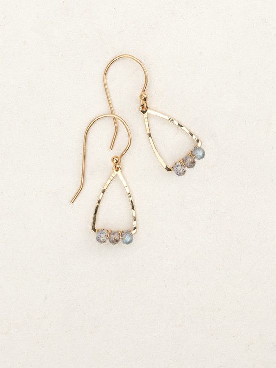 Labradorite Gold Miramar Earrings