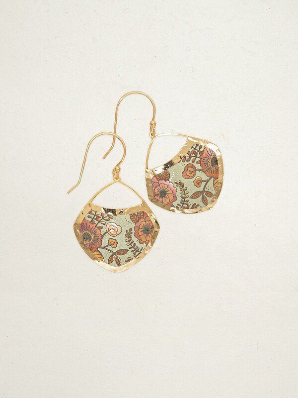 Bright Blossom Earrings Sage Mist Earrings