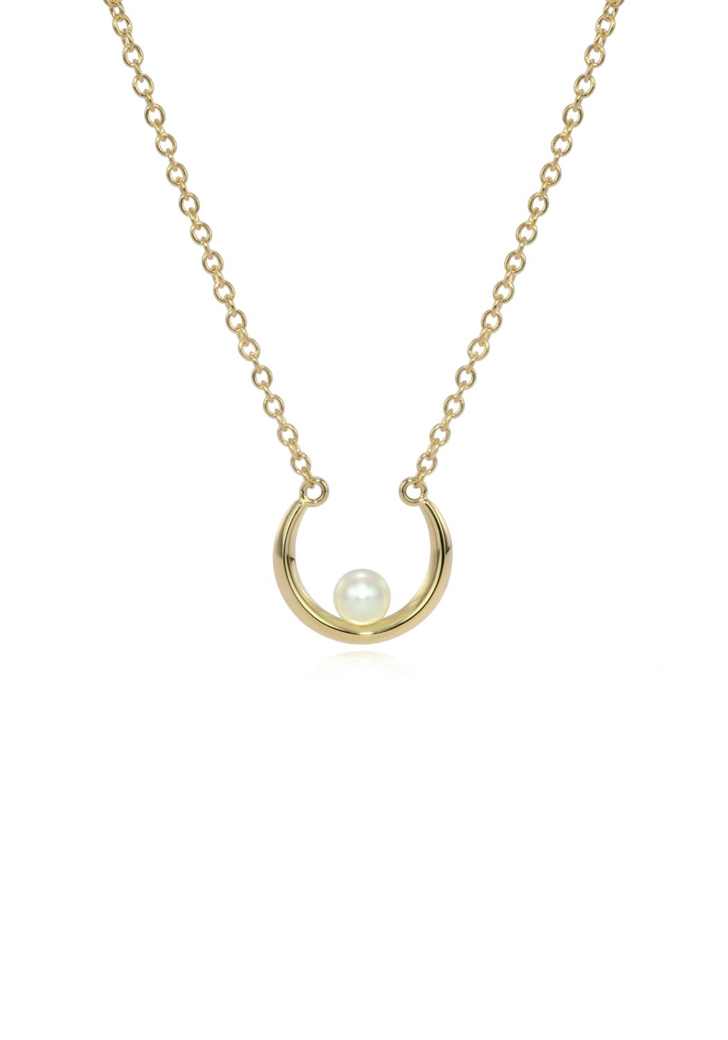 Luna Pearl Crescent Pendant